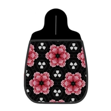 Imagem de Lixeira De Carro Organizador Lixinhocar Floral Kaleidoscope Rosa Preto