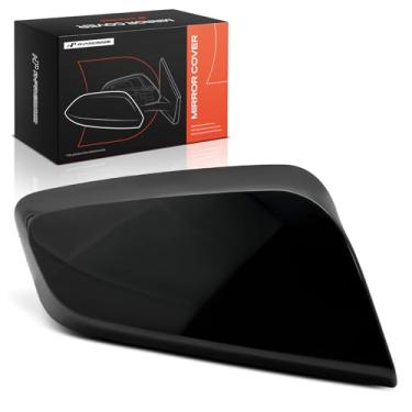 Imagem de A-Premium Tampa do espelho retrovisor do lado do passageiro - compatível com Chevrolet Impala 2014-2020 - Preto liso