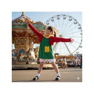 Imagem de Roupa Infantil Menino Fantasia Turma do Chaves Chapolim Chiquinha Kiko