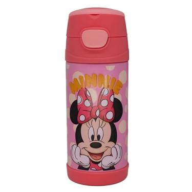 Imagem de Zonacriativa – Garrafa Térmica Top Handle Minnie 350ml | Aço Inoxidável, Tampa Hermética e Alça para Transporte – Mantém a Temperatura por até 6h com Estilo e Praticidade - Disney