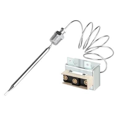 Imagem de Interruptor de fritadeira de termostato de alto limite 1177 LCCM200300 compatível com ATOSA 301030005 Termostato de limite de fritadeira a gás com caixa de material Mpt de 3/20.3 cm Hi Limit 232℃