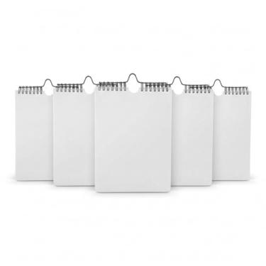 Imagem de Caderno Planner com Capa em PU, 90 Folhas, 95 g/m², Páginas para Preenchimento Diário, Seções de Prioridades, Agenda do Dia, Tarefas e Horários para Refeições, 22,5x15,7cm (5, Branco)