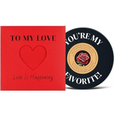 Imagem de PRINSUN Gifts for Him Men Valentine's Day - Cartão romântico de dia dos namorados, presente de aniversário para marido, namorado, esposa, namorada - presentes de dia dos namorados para ele ela