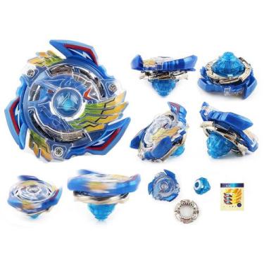 Imagem de Beyblade Burst Kit 4 Beyblad + Lançador Grip Bey Blade Valt Shu Daigo 