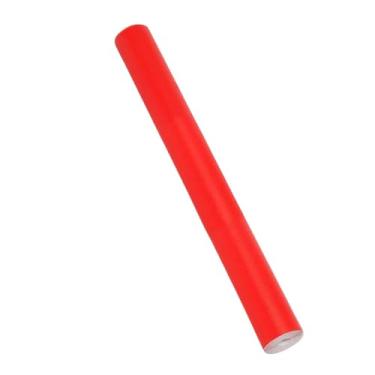 Imagem de Papel de Parede Adesivo Vermelho, Polipropileno de Vinil, 10 Metros x 45cm, Lavável, Fácil Aplicação