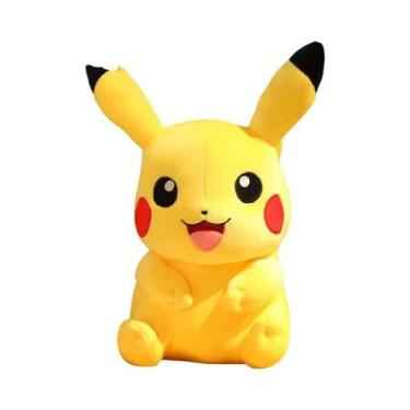 Imagem de Boneco De Pelúcia Kawaii Pikachu, Brinquedo De Cartoon Pokémon, Almofa