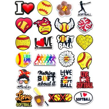 Imagem de Mowzury Bolas esportivas pingentes de sapatos para meninos, basquete, futebol, beisebol, softball, hóquei, decoração para pulseira, acessórios bonitos para crianças, adolescentes, homens, presentes de