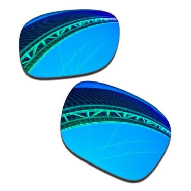 Imagem de LenzProse Lentes de reposição polarizadas de 1,5 mm para óculos de sol inteligentes Ray-Ban Stories Wayfarer L RW4004 53 mm, Azul gelo polarizado - 1,5 mm, 53mm