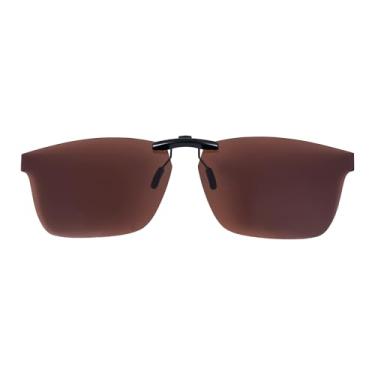 Imagem de Óculos de sol clip-on polarizados para RAY-BAN RX7025 RB7025, Marrom, 55 X 17