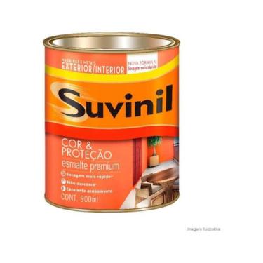 Imagem de Tinta Esmalte Fosco Cor e Proteção Suvinil 900 Ml Grafite Claro