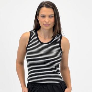 Imagem de Cropped Facinelli Regata Listrado Feminino-Feminino