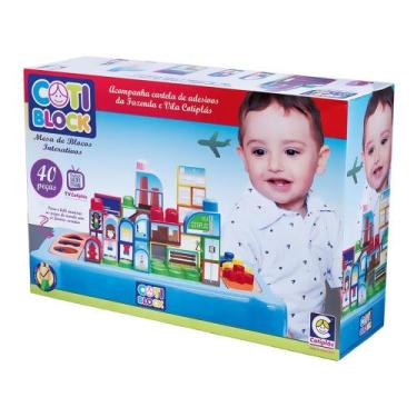 Imagem de Mesa Infantil Coti Block 40 Peças Interativa e Didática Para Crianças 