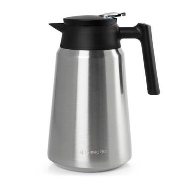 Imagem de Garrafa Térmica Geisha Aço Inox 1,5L com Botão Dupla Parede Mantém Que