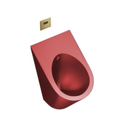 Imagem de pcagfaajmh Mictório, mictório de aço inoxidável 304, sensor de parede masculino inteligente - vaso sanitário comercial à prova de respingos, ideal para bar, com sistema de descarga automática