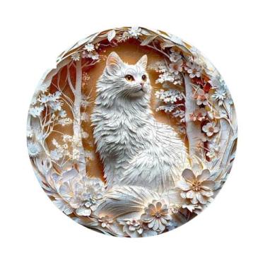 Imagem de Quebra-Cabeça De Madeira De Animais: Gato Branco, Cavalo, Coruja  Brin