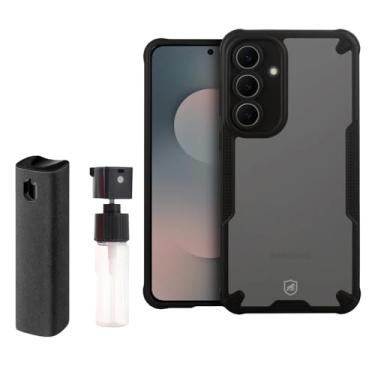 Imagem de Gshield Kit Capa Anti-impacto Rugged Shield Transparente Antiderrapante para Samsung Galaxy S25 FE + Spray Limpa Telas Flex Portátil 12ml