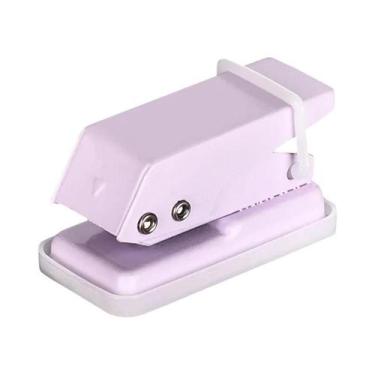 Imagem de Mini Furador Colorido Portátil, Cortador De Papel Redondo Kawaii, Mate