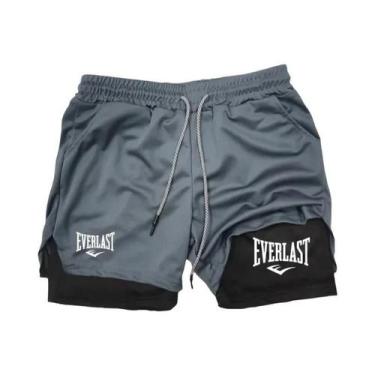 Imagem de Shorts De Corrida 2 Em 1 Masculinos, Roupa Esportiva De Camada Dupla, 
