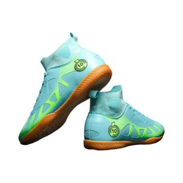 Imagem de Tênis De Futebol Indoor Masculino De Cano Alto, Antiderrapante E Resis