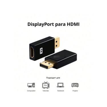 Imagem de Adaptador DisplayPort Macho para Fêmea ADT-019  Extensor DP  Suporte 4