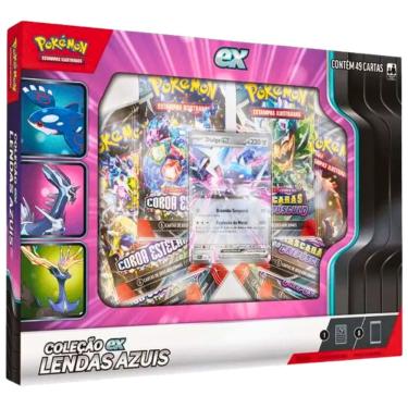 Imagem de Pokémon Coleção Lendas Azuis Kyogre Xerneas Dialga Copag