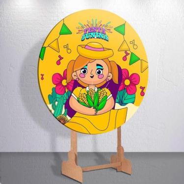 Imagem de Capa Painel Redondo Festa Junina Para Festa 3d Decoração Top Premium 1