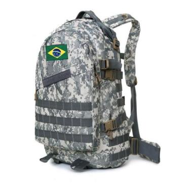 Imagem de Mochila Militar Assault Oxford 900d  40 L - JM Online, Cinza br