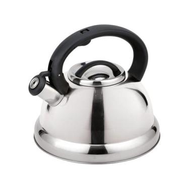 Imagem de Chaleira Brinox 2,7L com Apito em Aço Inox e Indução Linha Roma, 2,7L,