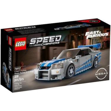 Imagem de Bloco de Montar LEGO 319 Peças Speed Champions Nissan Skyline Gt-R R34