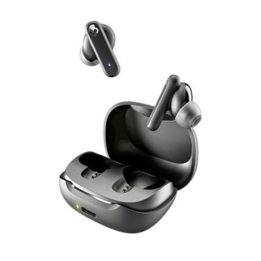 Imagem de Fones de ouvido Sem Fio Skullcandy Smokin Buds Intra-Auriculares, Bateria de 20 Horas, Resistente a Suor e Água, Microfone Integrado - Preto