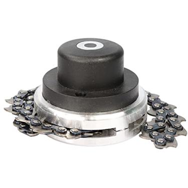 Imagem de Cabeçote Aparador Para Cortador De Grama Cortador De Escova De Corrente Cabeça De Aparador De Grama De Jardim Cabeça De Corte Com Corrente Acorrentado A Corrente