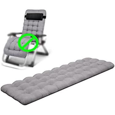 Imagem de Espreguiçadeiras ao ar livre Espreguiçadeiras Cadeiras de gravidade zero Cadeira espreguiçadeira ajustável com suporte para copos, preta, suporta mais de 440 libras/200 kg, almofada cinza x1