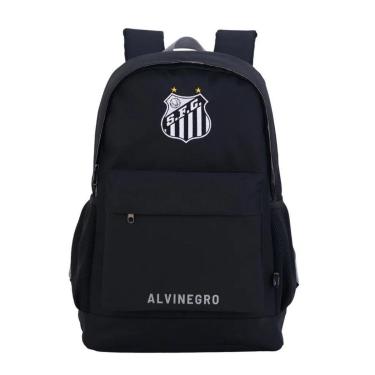 Imagem de Mochila Esportiva Escolar Futebol Santos torcida Jovem 16620 Oficial-Unissex