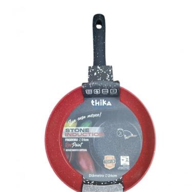 Imagem de Frigideira Red Point Stone Induction Antiaderente Alumínio 24CM para Fogão Gás Elétrico...