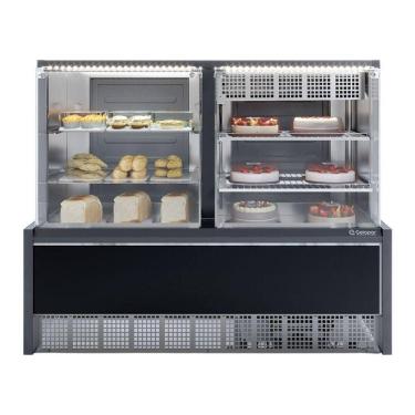 Imagem de Vitrine Neutra-fria Evaporador Vidro Reto Grna140r Preto Gelopar 110V