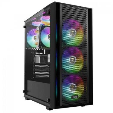Imagem de Gabinete Gamer Gamdias Aura GC2 Elite - Vidro temperado - 4 Coolers AR