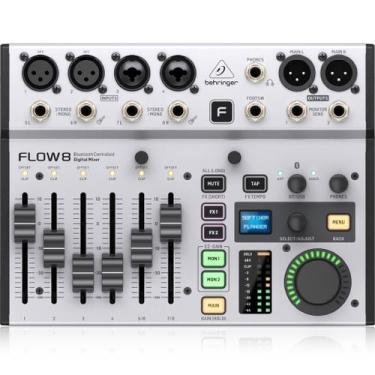 Imagem de Mesa de Som Digital 8 Canais BT/USB/Áudio FLOW 8 - Behringer