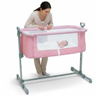 Imagem de Berço Acoplado Side By Side Co Sleeper Bed Lateral Acopla Cama Pais 5 