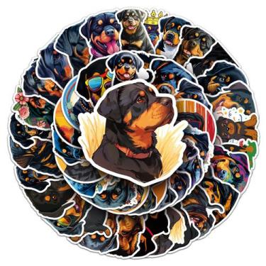 Imagem de Adesivos Rottweiler Dog à prova d'água de vinil 50 unidades/lote - yiw
