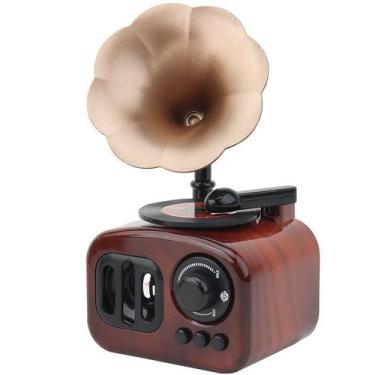 Imagem de Modelo de gramofone vintage Music Box com mesa giratória - yiweisai