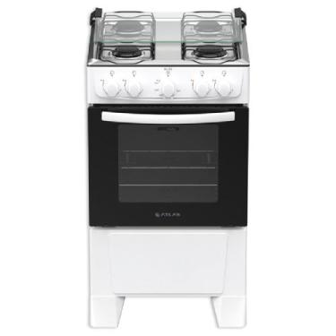 Imagem de Fogão 4 Bocas Milão Atlas com Mesa Inox, Branco