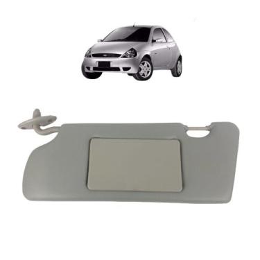 Imagem de Quebra Sol Cinza com Espelho Ford Ka 1997 a 2007 Lado Esquerdo Newtec 