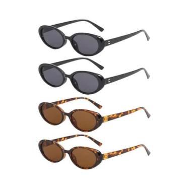 Imagem de Óculos De Sol Vintage Pequenos Em Forma Oval, Conjunto De 4 Ou 7 Peças