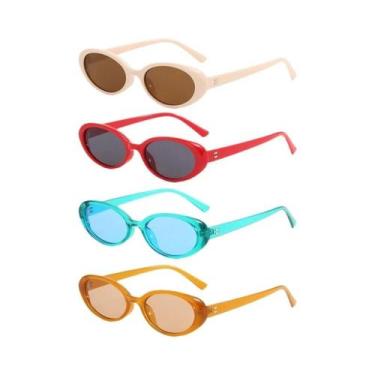 Imagem de Óculos De Sol Vintage Pequenos Em Forma Oval, Conjunto De 4 Ou 7 Peças