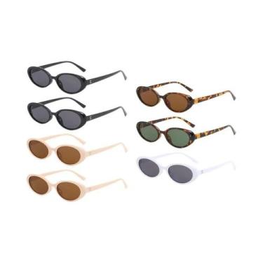 Imagem de Óculos De Sol Vintage Pequenos Em Forma Oval, Conjunto De 4 Ou 7 Peças