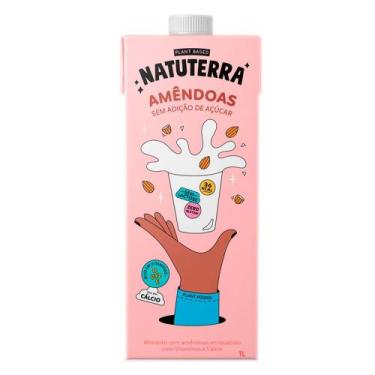 Imagem de Bebida de Amêndoas Sem Açúcar, Sem Lactose e Sem Glúten Natuterra 1L