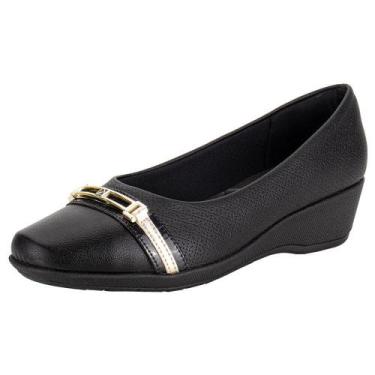 Imagem de Sapato feminino anabela piccadilly 143228, Preto, 38