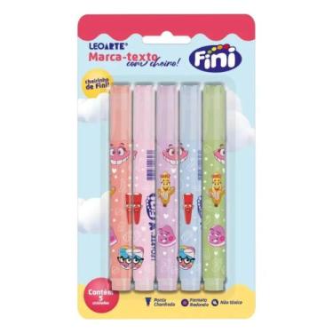 Imagem de Marca Texto Fini Com Cheirinho kit com 5 uni - Leoarte