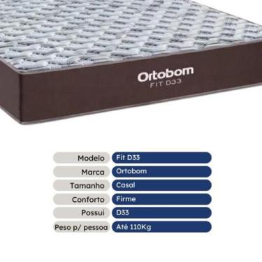 Imagem de Colchao Casal Ortobom fit D33