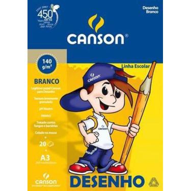 Imagem de Bloco Desenho A3 Com 20 Folhas Canson